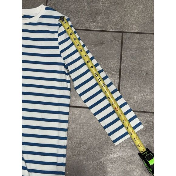 BODEN Mini Casual T-shirt Dress - Ivory & Blue 3/4‎ Sleeve Dress Size 4 US EUC - Picture 10 of 14